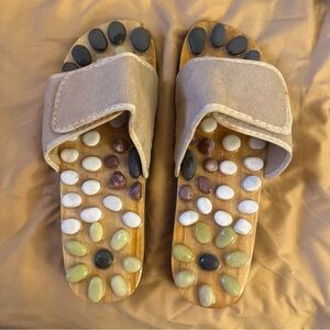 Kids Stone Therapy Sandals - Beige and Multicolor